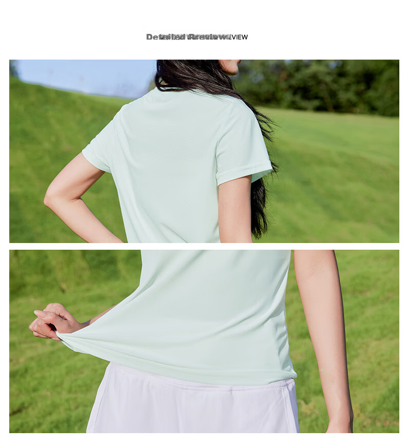 Baleno 5A Antibacterial Quick-Dry Slim Fit T-Shirt for Women, New Cool Breathable Sports Running Yoga Fitness Short Sleeve Top 15