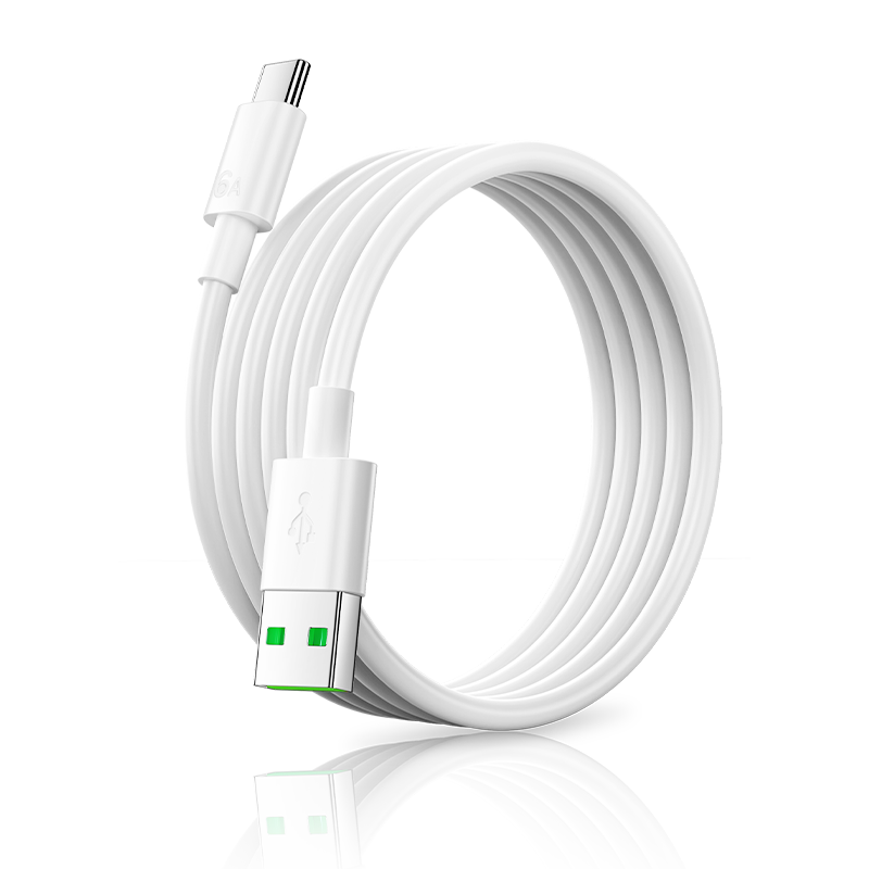 BIAZE USB to Type-C Fast Charging Cable for OPPO SUPERVOOC 80W/65W Data Cable 1m for Ace2/Reno7/A93/K9/FindX3 Smartphones