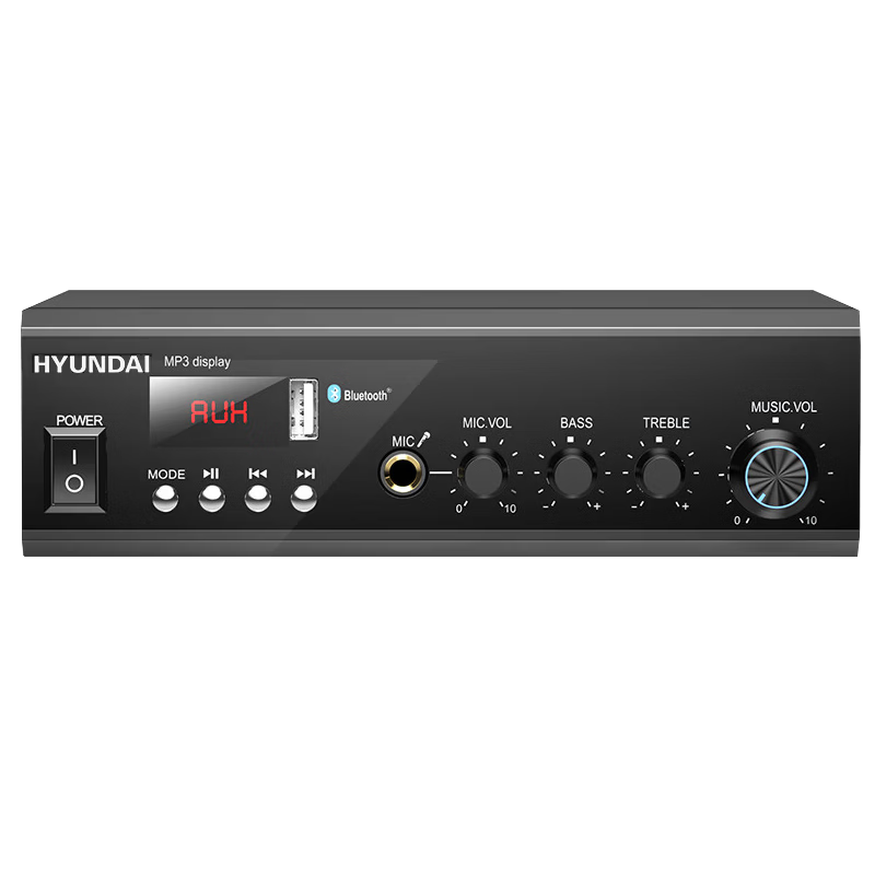 HYUNDAI 100W Bluetooth Constant Voltage Amplifier High Power Public Broadcasting Amplifier Ceiling Speaker Wall-mounted Speaker Ceiling-mounted Home Theater System SU-901