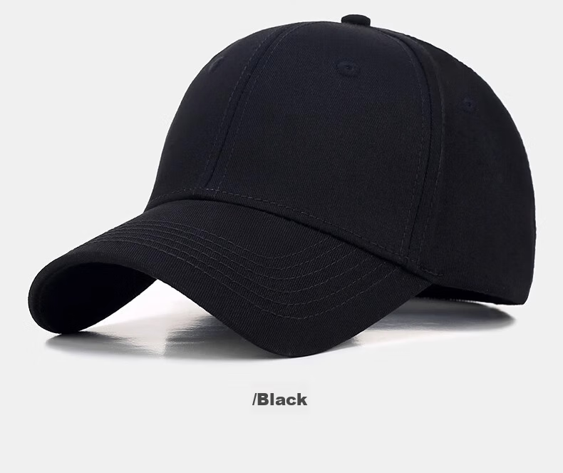 Haoguan Men's Spring Autumn Solid Color Couple Baseball Cap Slim Face Casual Versatile Large Size Duckbill Hat Summer Large Head Circumference Women's 6