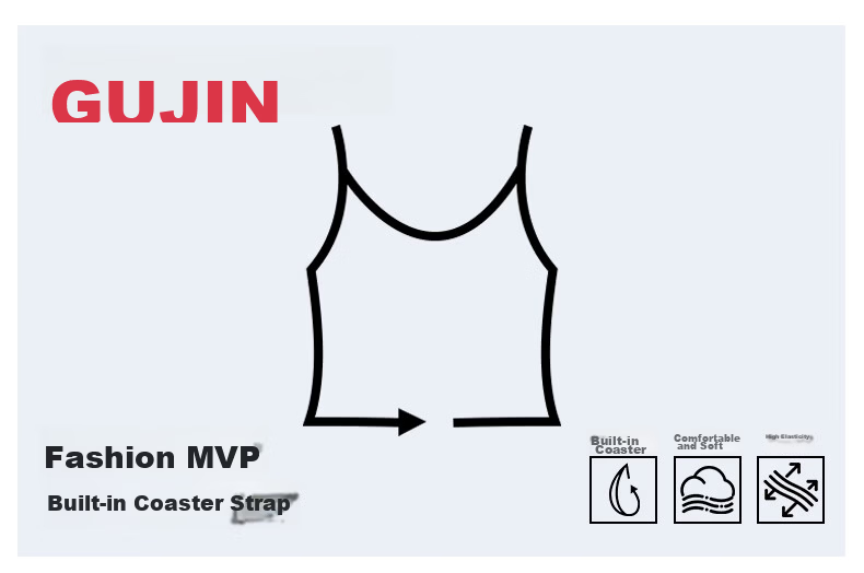 GUJIN Modal Camisole with Built-in Padded Bra, Wireless Bra, Thin Straps, Beautiful Back, Seamless Base Layer for Women 1
