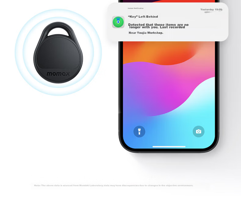 MOMAX AirTag Apple Certified Tracker Anti-Lost Device for iPhone 17 Xiaomi Huawei Tag Precise Positioning for Children Pets Elderly Luggage Car 11