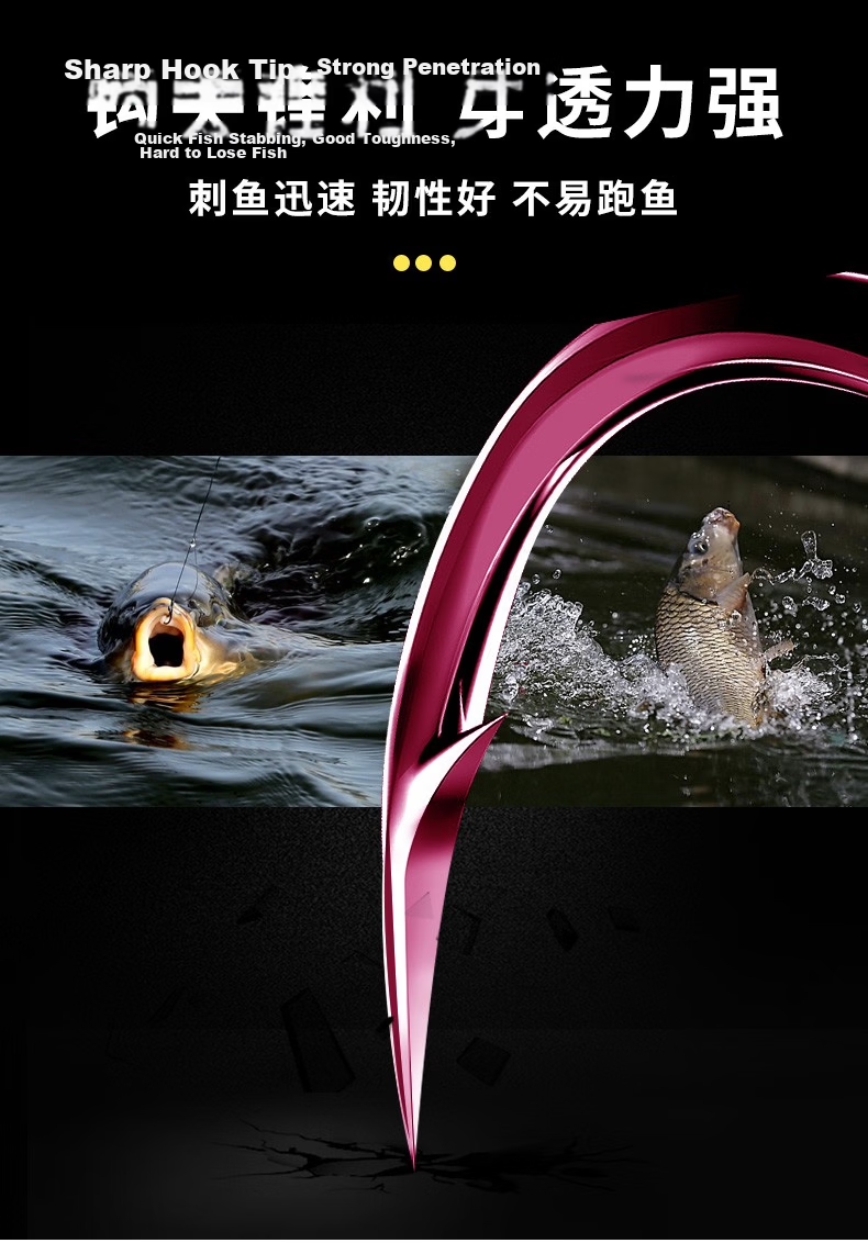 Fishing King Automatic Bottom-Finding Double Hook with Lead Running Line, Tangle-Free Fishing Hook with Anti-Winding Line, Gold Sleeve Size 5# Barbed Line 1.0# 8