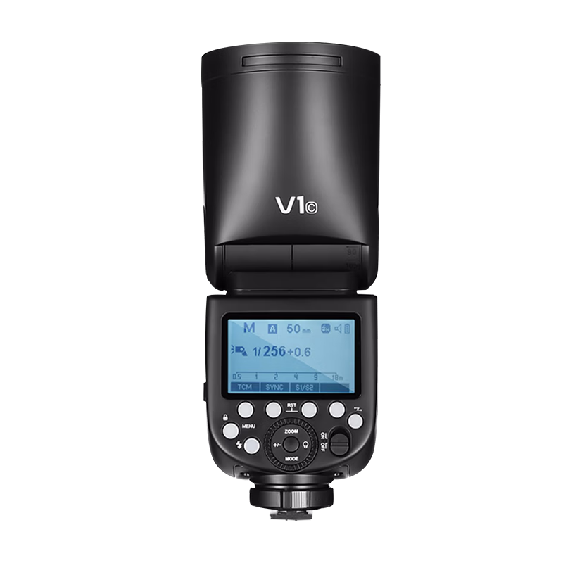 Godox V1 Flash Speedlite for DSLR Camera On-Camera Light Lithium Battery High-Speed TTL Photography Hot Shoe Portable Pocket Light (Canon Version)