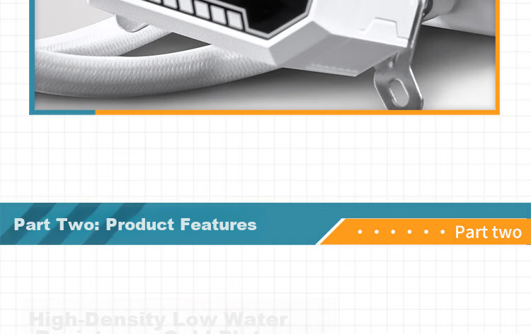 VALKYRIE B360W VK All-in-One CPU Liquid Cooler 2-Inch IPS LCD Screen Multi-Platform Support ARGB Lighting One-Cable Connection 9