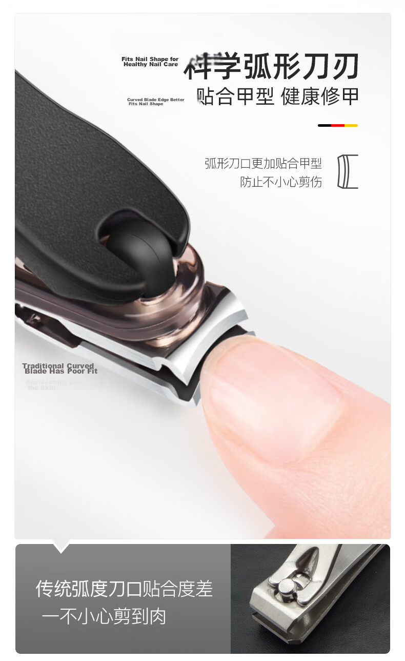 ZWILLING Large Nail Clipper with 360-Degree Rotatable File Head, Household Single Piece 9
