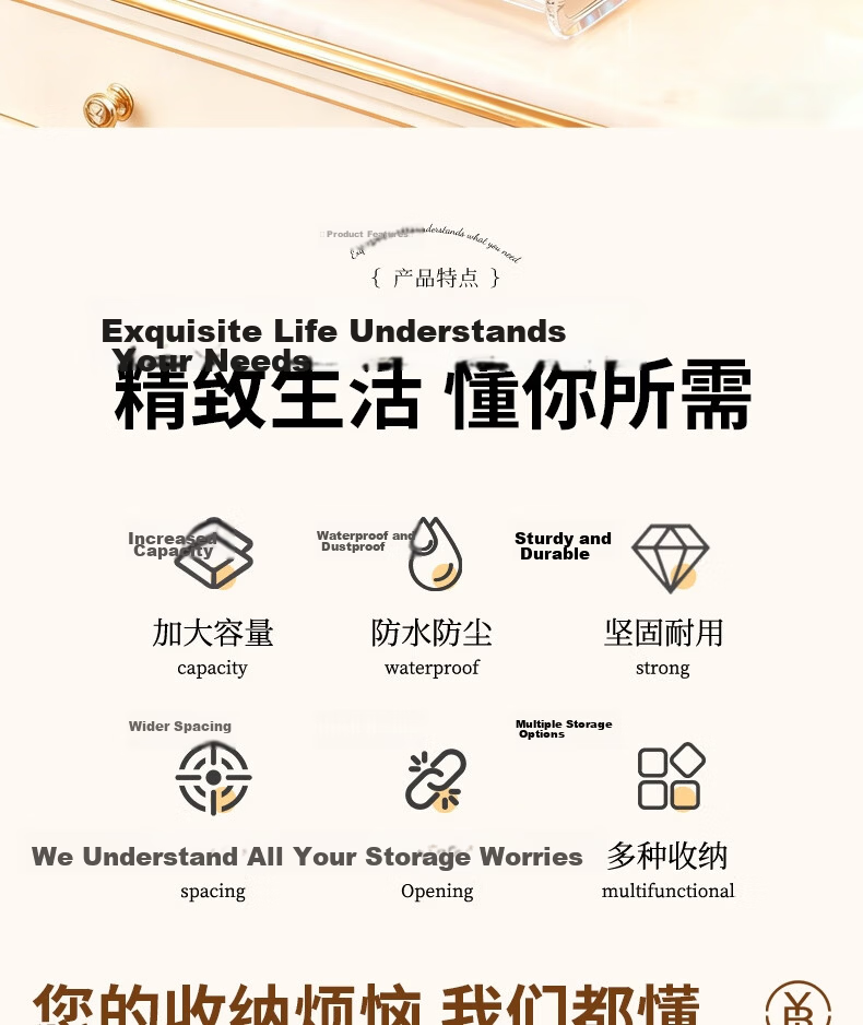 Bing Optimization Transparent Acrylic Cosmetic Storage Box Desktop Vanity Organizer Staircase Perfume Rack 2
