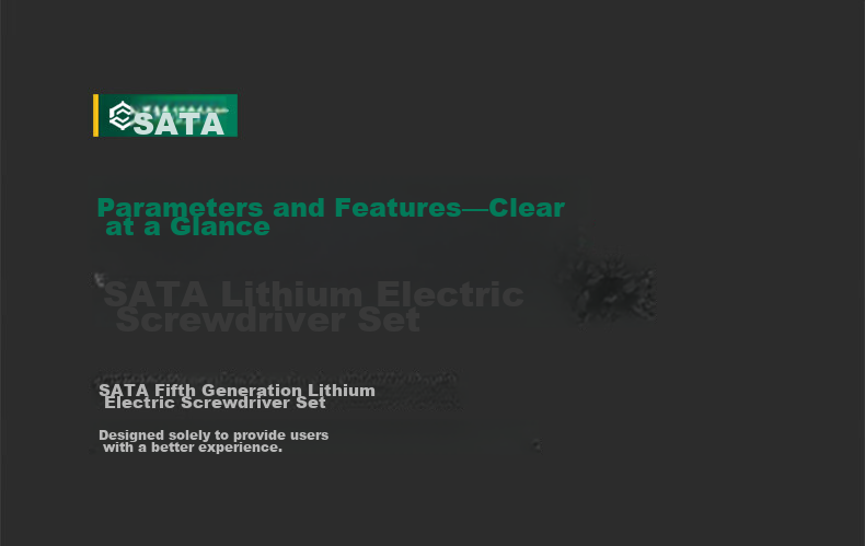 SATA Electric Screwdriver Rechargeable Mini Multifunctional Screwdriver D05750 32