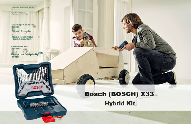 BOSCH Round Shank Drill Bits for Metal, Masonry And Woodworking Mixed Drilling Set Self-Centering Drill Points 15 Pieces (Set of 15) 1