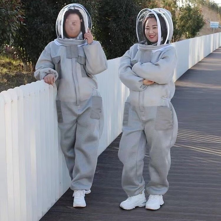 Aideer Breathable Anti-Bee Suit 3D Air Cotton Mesh Full-Body Beekeeping Protective Clothing Set Breathable Mesh [2XL] 168-180cm CW806064 4