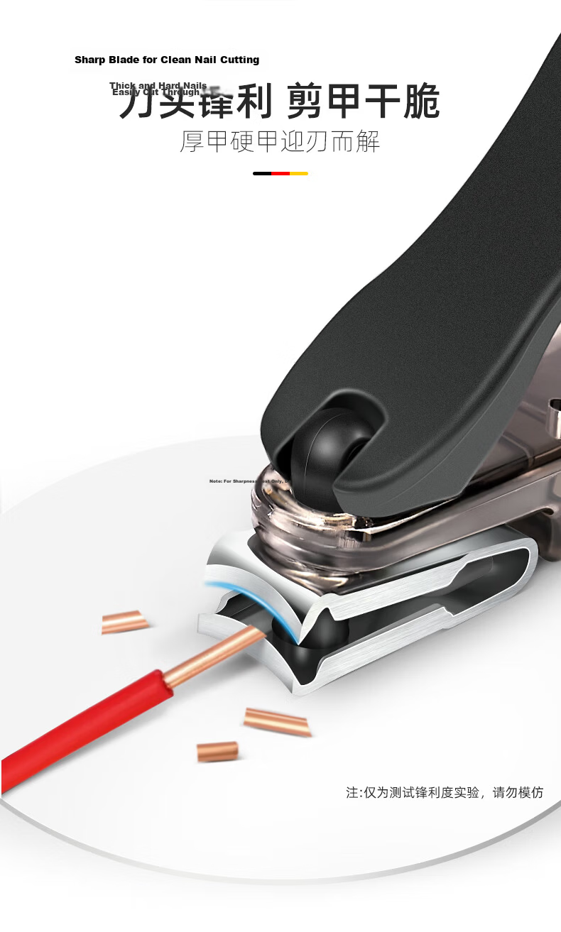 ZWILLING Large Nail Clipper with 360-Degree Rotatable File Head, Household Single Piece 8