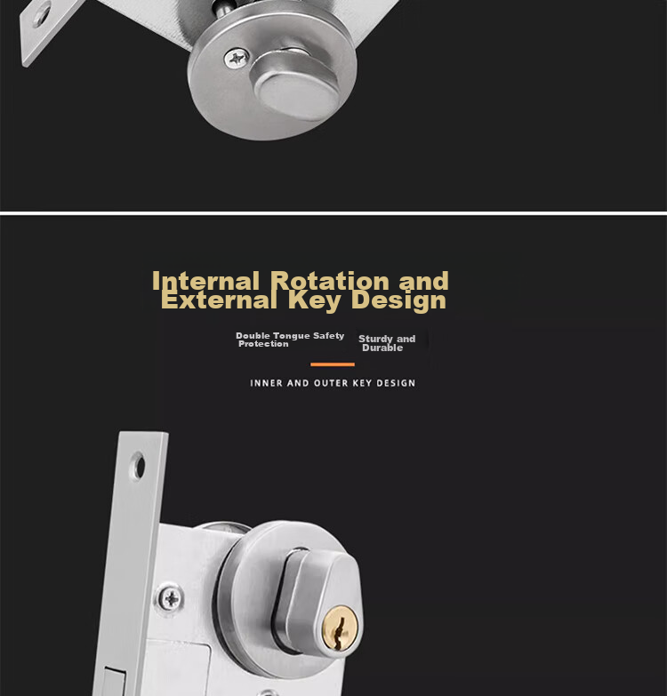 Dipu Fireproof Door Lock Stainless Steel Safety Passage Lock Fire Door Corridor Lock Premium Copper Core Fire Door Lock 5