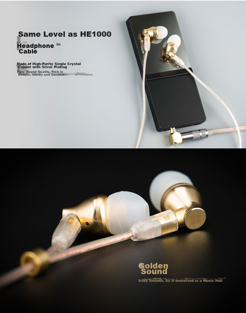 HIFIMAN RE800 Silver Topology Diaphragm Dynamic In-Ear Headphones, HIFI Audiophile Lossless Over-Ear Earbuds 8