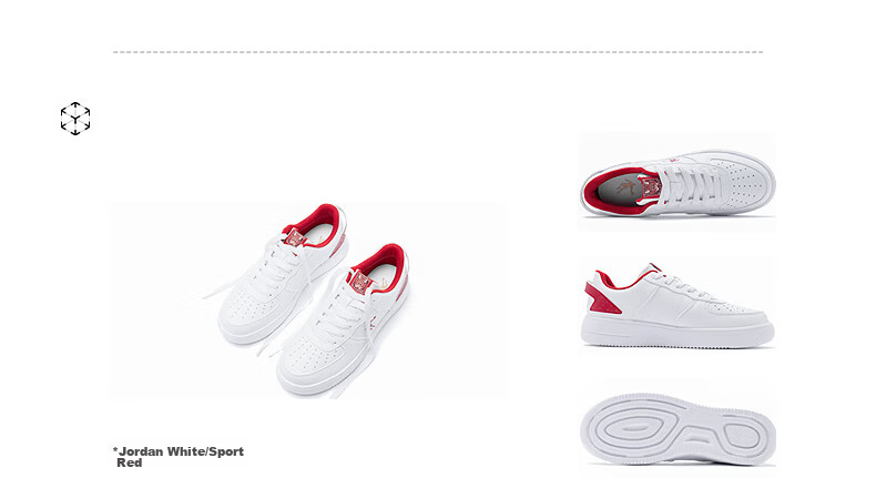QIAODAN Men's Sneakers, Skateboard Shoes, Sports Shoes, Leather Upper, Air Force One Style, Casual Versatile Thick-Soled Height-Increasing White Shoes 21
