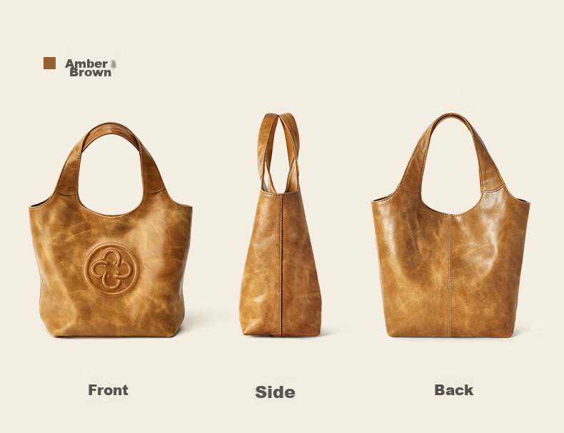 CASSILE Celebrity Style Vegetable Tanned Cowhide Tote Bag Women Luxury Handheld Crossbody Bag Birthday Qixi Festival Gift 68