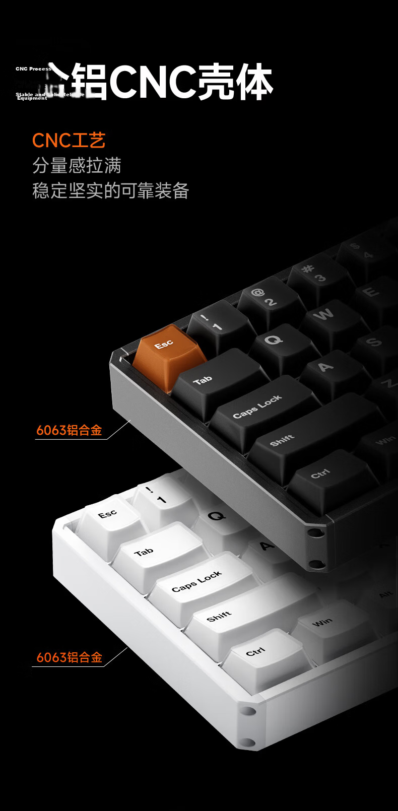 AKKO MOD68 Aluminum RT Gaming Keyboard Delta Magnetic Switch Custom Gasket Structure Wired 8K Polling Rate 68-Key Mechanical Keyboard 5