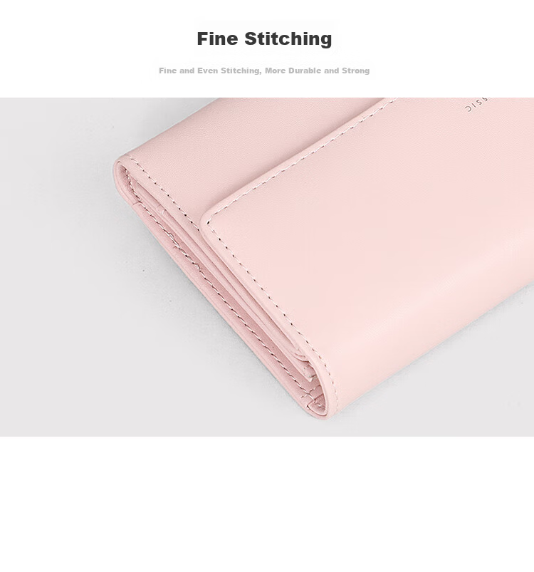 Viney Leather Women's Wallet, Large Capacity Clutch, Long Handbag for Students, Multi-Card Slots, Coin Purse, High-End Light Luxury Wallet, Leather Purse 17