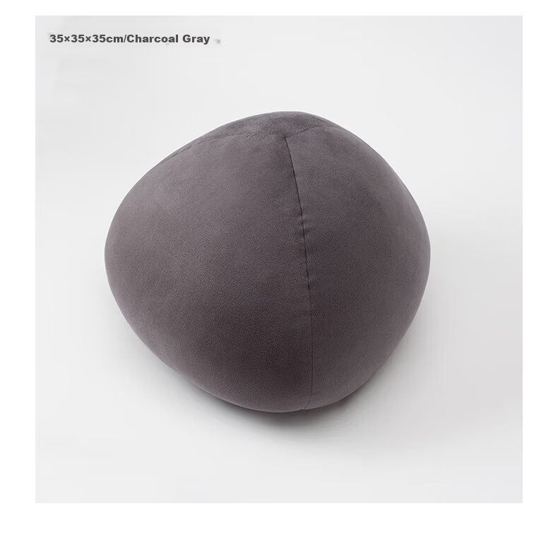 MUJI Soft Lumbar Cushion Pillow for Waist Support Nap Pillow Chair Backrest Teacher's Day Gift Light Beige 17