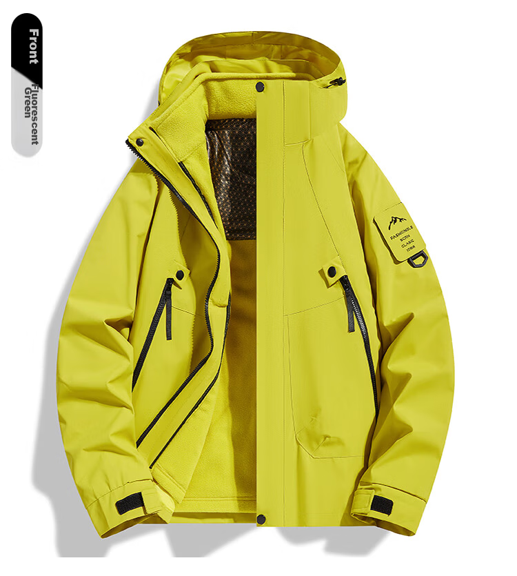 JEEP SPIRIT Men's Autumn Winter Outdoor Mountaineering Windproof Jacket 23218 Purple 2XL 21