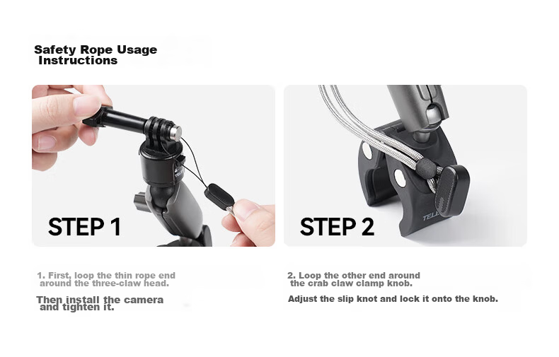 TELESIN Compatible with DJI Action 4, 5 Pro, 6 Handlebar Clamp, Osmo360 Motorcycle Mount, Ace Pro2 Bicycle Bracket, GoPro Action Camera Accessories 13
