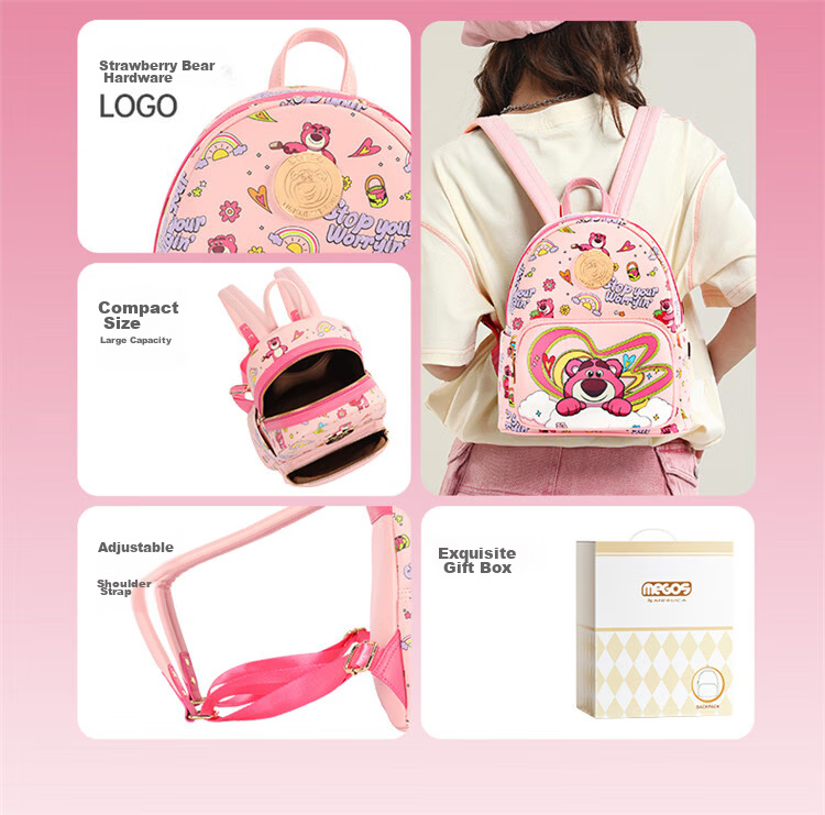 Disney Mickey Backpack for Women Shoulder Bag Gift Box Birthday Present 58