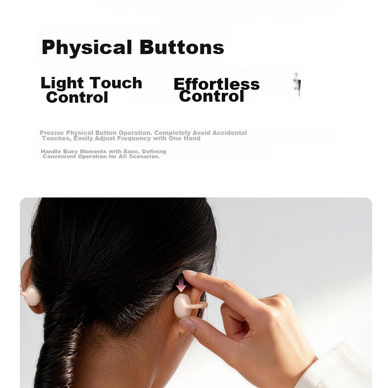 BASEUS MC2 Air AI Translation Bluetooth Earbuds Clip-On Open-Ear Sports Noise-Cancelling Headset for Huawei Apple Phones Cloud Mist Pink 59