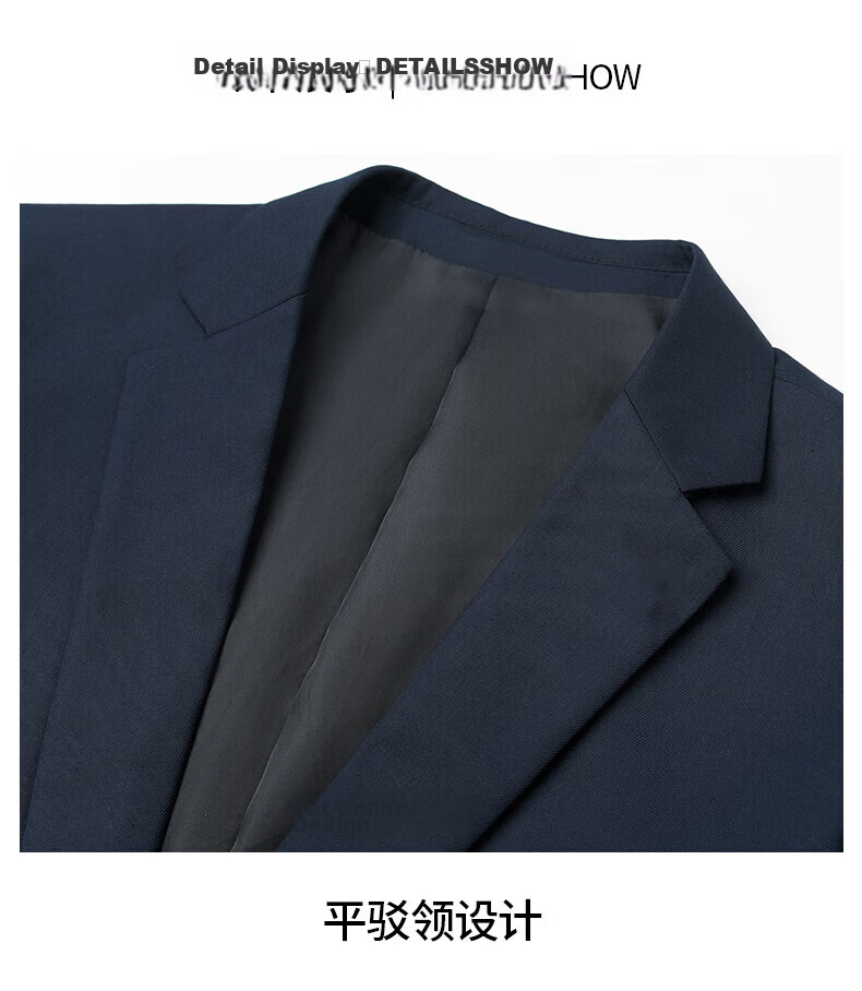 ROMON Men's Suit, Business Elastic Workwear Casual Blazer Jacket, Formal Wear Professional Attire Outerwear, Small Suit for Wedding 14