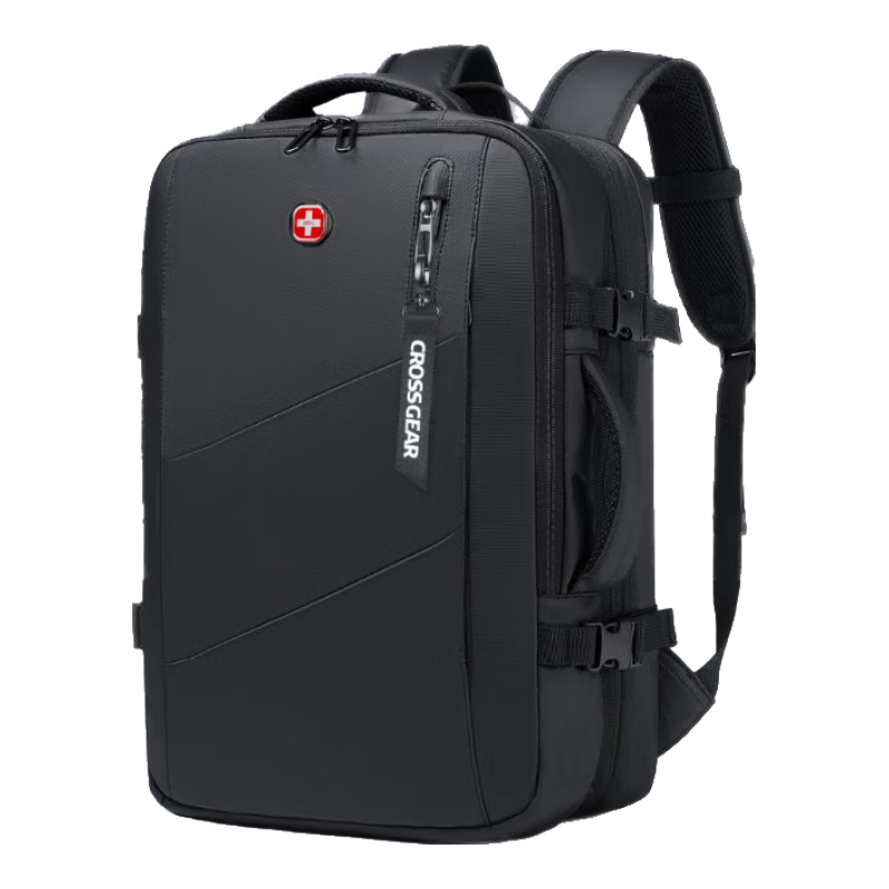 CROSSGEAR Cross Medal Swiss Army Knife Backpack Business Travel Bag for Men 17.3-inch Laptop Expandable Backpack