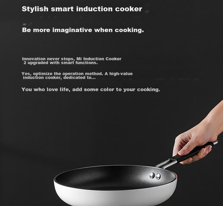 Mijia Xiaomi Ceramic Induction Cooker S1, Multi-Functional for Brewing Tea And Cooking, Compatible with All Pots, 2200W High Power, Quiet Operation, Low Radiation, Tea Brewing around The Cooker, Round Shape 6