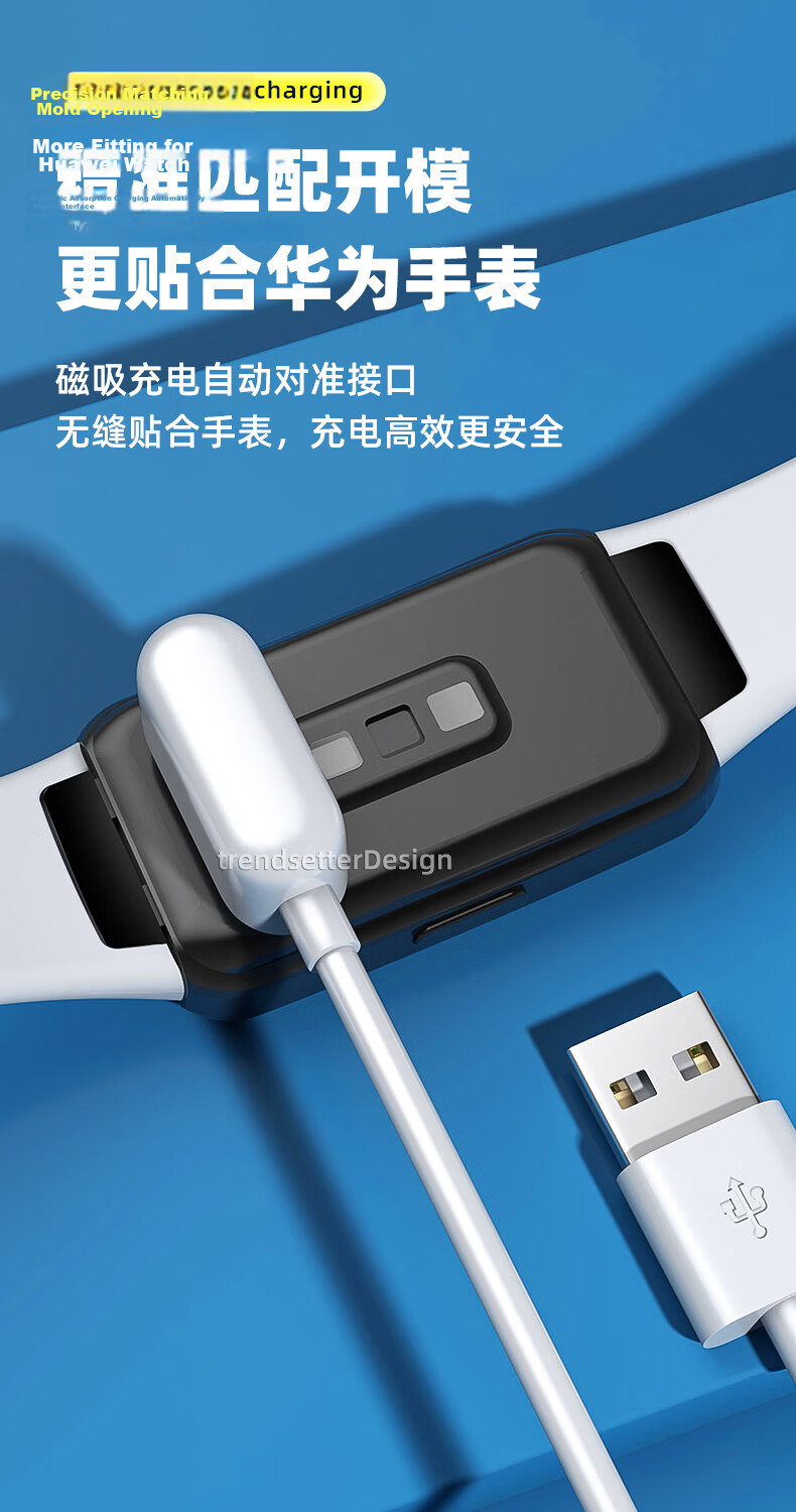 Trendsetter Magnetic Charging Cable for Sennheiser AS800/S803/AS811/S810/Openrun Pro Bone Conduction Bluetooth Sports Headphones, Type-C Charger Cable 6