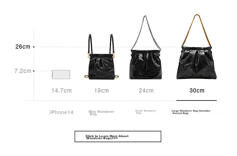 CHARLES & KEITH Large Capacity Mother-Child Chain Crossbody Bag Shoulder Bag for Women Birthday Gift for Girlfriend CK2-40671449 7