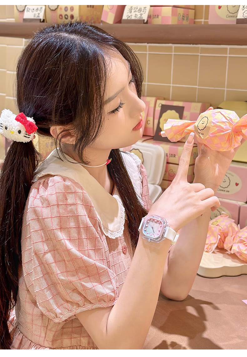 Hello Kitty 50th Anniversary Limited Edition Girls' Student Children's Watch Sanrio Bracelet Birthday Children's Day Gift 13