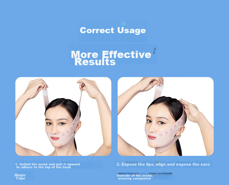 Yishu Beauty Lifting Face Mask Facial Lift Firming V-Line Slimming Band Anti-Wrinkle Gift 17