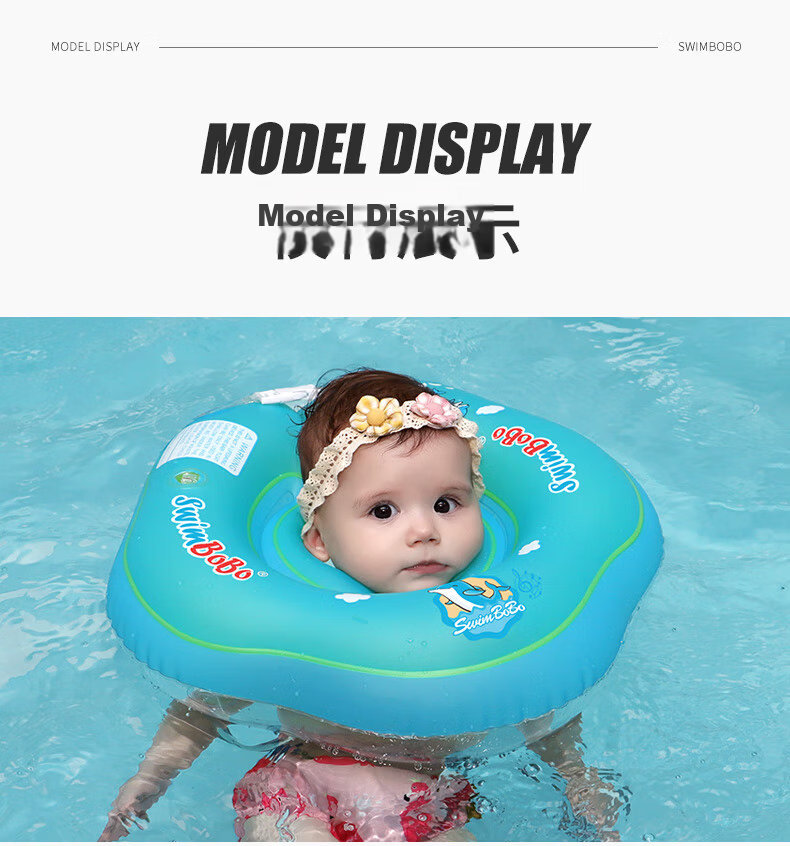 Swimbobo Infant Swimming Ring Neck Float, Anti-Rollover Neck Float, Baby Double Air Chamber Neck Ring, Newborn Swimming Ring BO1005L 20