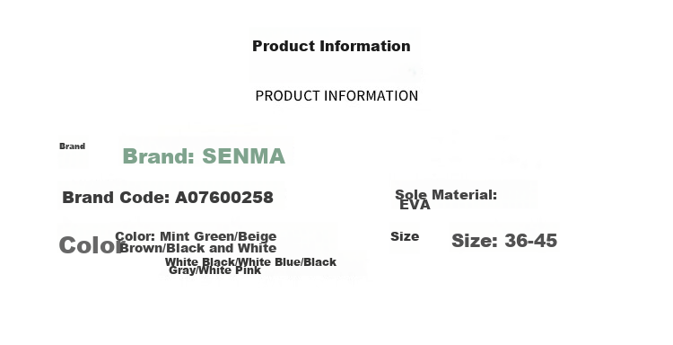 Senma Men’s Summer Outdoor Closed-Toe Sandals Non-Slip Beach Slippers Mint Green Size 42-43 20