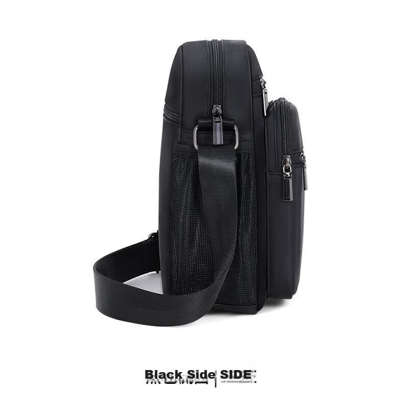 JEEP Men's Large Capacity Crossbody Bag High-end Middle-aged and Elderly Shoulder Bag Commuter Phone Bag Outdoor Travel Small Backpack Messenger Bag 12