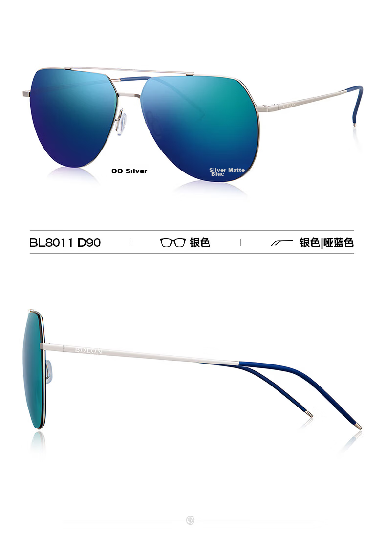 BOLON Sunglasses, Polarized Driving Fishing Sun Protection Glasses for Men, Toad-Shaped Sunglasses, Gift for Boyfriend, Trendy BL8122C12 15