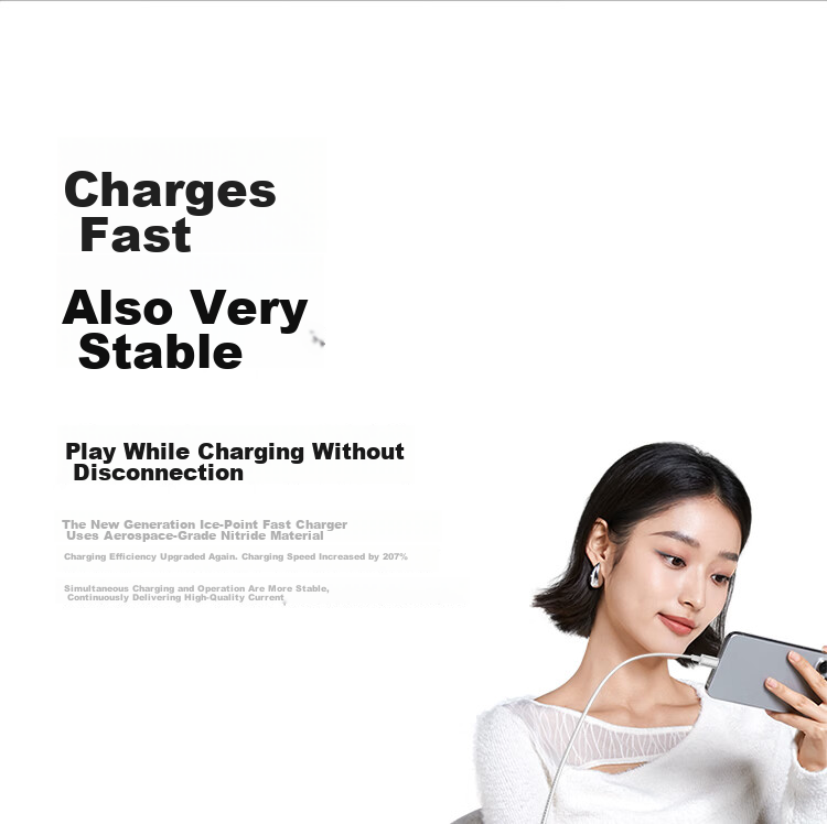ANKER 30W Ice Point Charger Apple 17W Type-C PD Fast Charging GaN Adapter for iPhone 16 Pro Max 15/14 Apple iPhone iPad Plug Blue 17