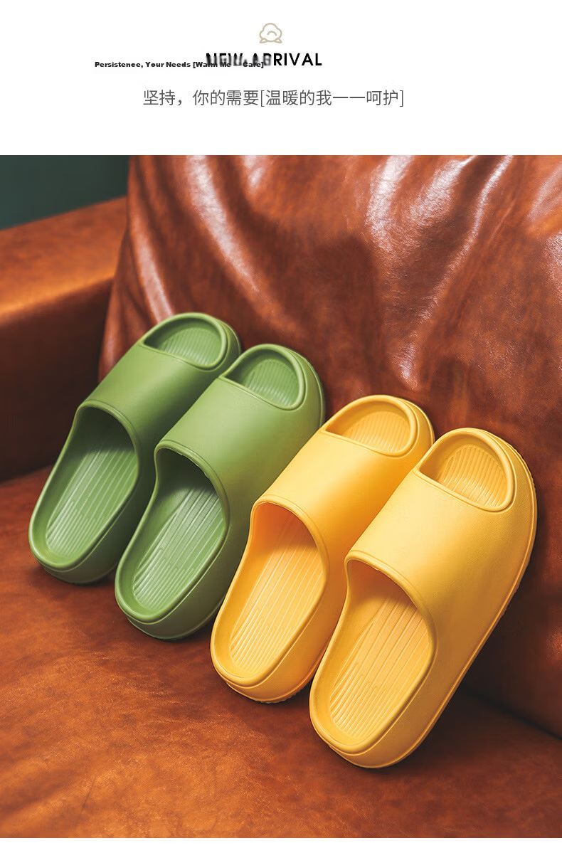 GUOLUOFEI Plus Size Cushioned EVA Slippers for Women Summer Shower Thick Sole Men's Black Size 40-41 11