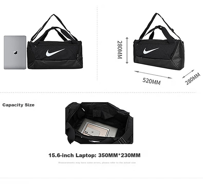 NIKE Men's Large Capacity Shoulder Bag Luggage IB4394-010 Black MISC 2