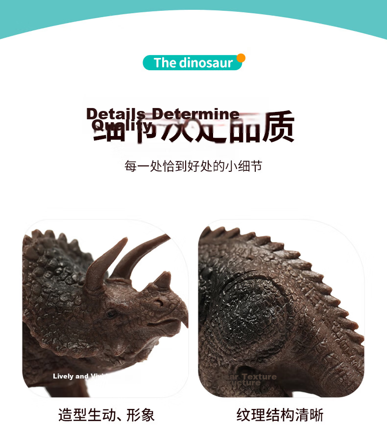 Babamama Children's Dinosaur Toys, Dinosaur Models, Dinosaur World Jurassic Tyrannosaurus Rex Set, Baby Animal Realistic Models 9