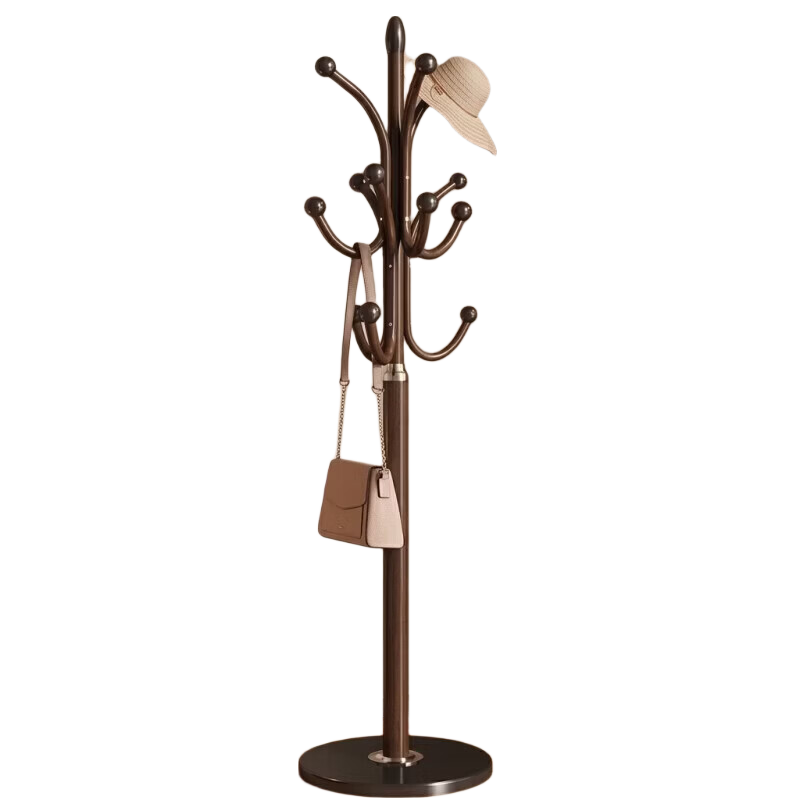 Hakkai Bird Floor Standing Coat Rack Iron Metal Clothes and Bag Hanger for Entryway and Bedroom