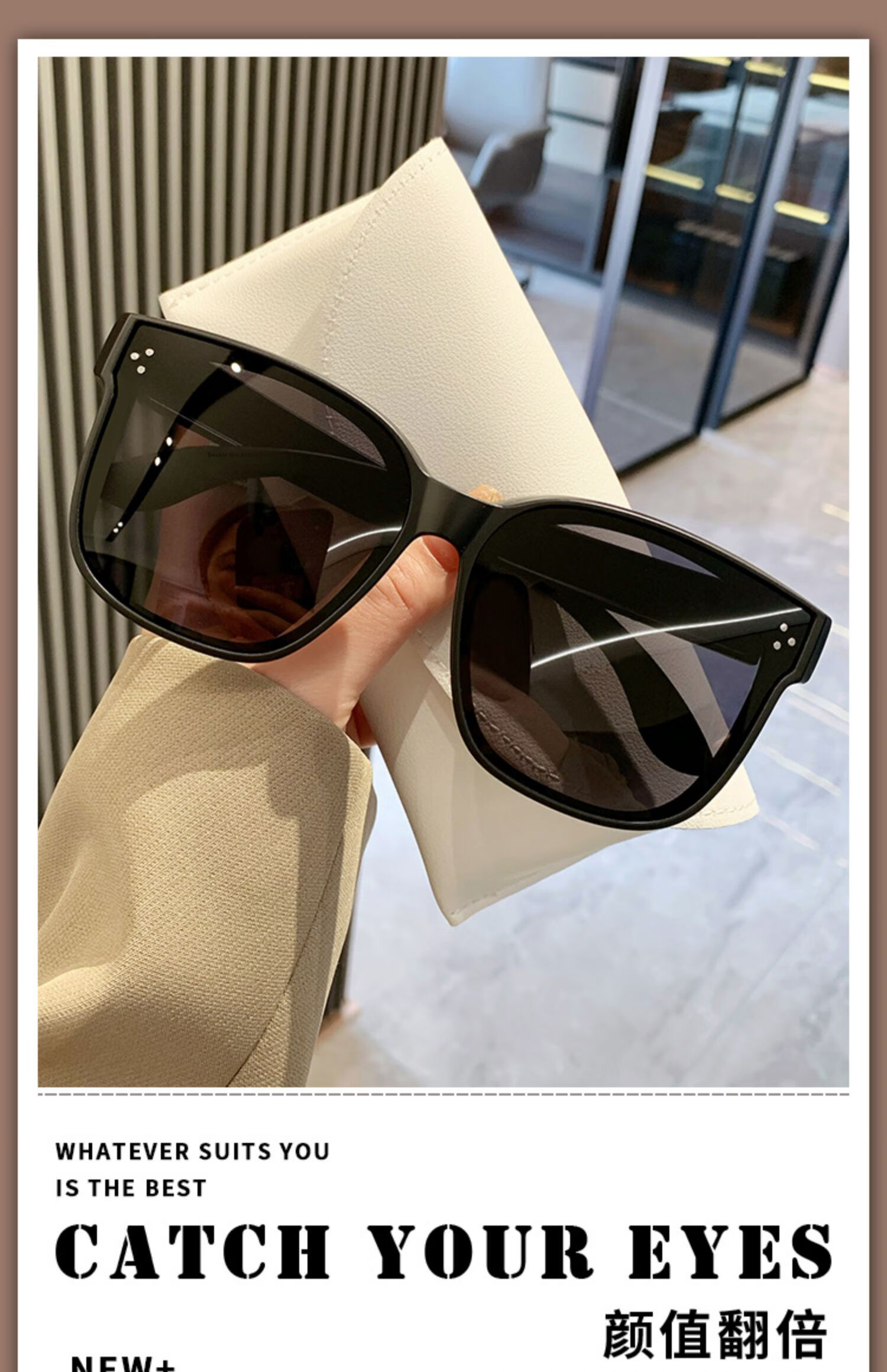 LESCA LUNETIER Clip-On Sunglasses for Nearsightedness, Polarized UV Protection Sunglasses for Men And Women, Driving Sun Protection with Prescription Lenses 1