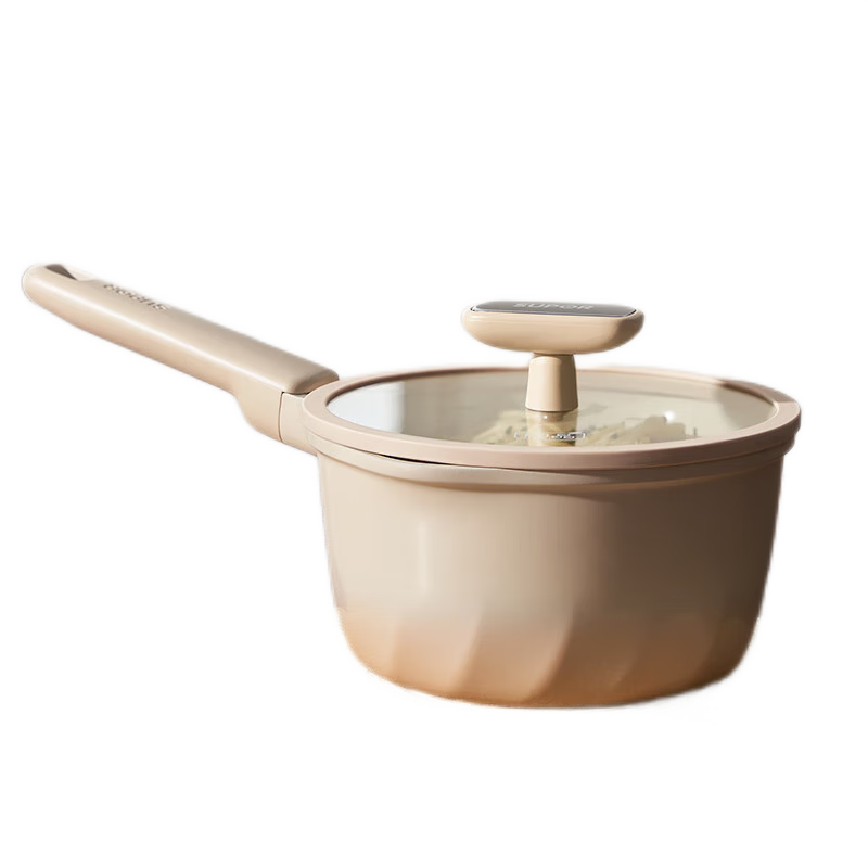 SUPOR 18cm Titanium Ceramic Coated Non-Stick Milk Pot Baby Food Soup Pot Multi-Purpose