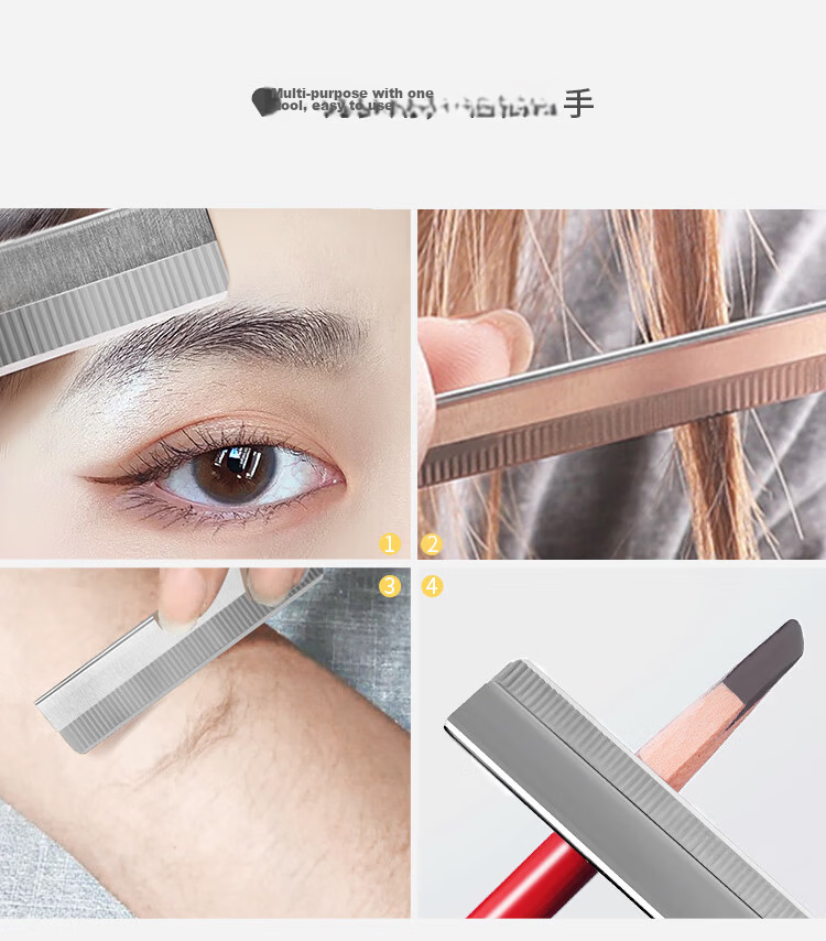 Morning Color Eyebrow Stencil and Shaping Stickers (240 Stencils + Eyebrow Razor Blades) Lazy Eyebrow Drawing Aid for Beginners 5