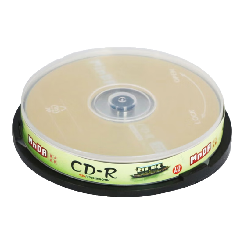 MNDA CD-R Blank Disc/Jewel Case Jiangnan Water Town Series 52x Speed 700MB 10-Pack Barrel