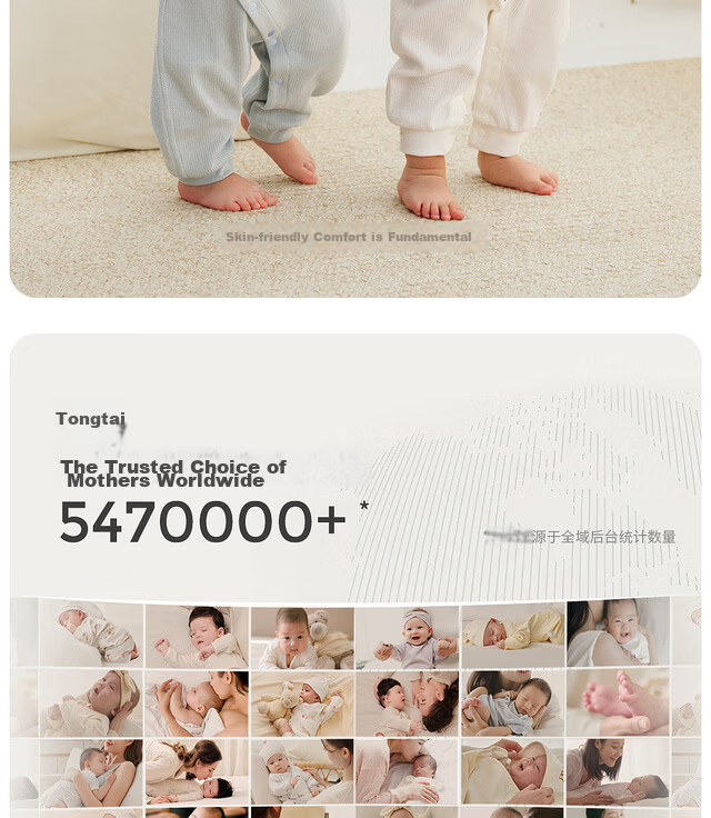 TONGTAI Four Seasons 1-18 Months Baby Clothes Side-Opening Bodysuit TS21J222 Pink 73cm 3