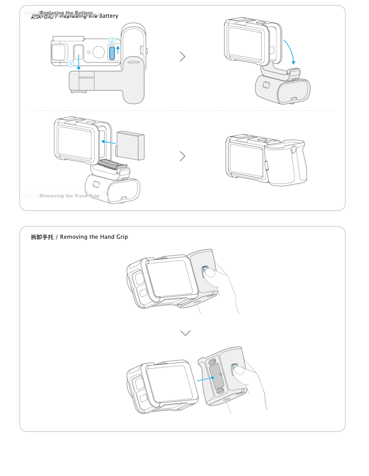 DJI Osmo Action 6 Street Shooting Handle Accessory Kit Osmo Action 6 Accessories Sports Camera Accessories 4