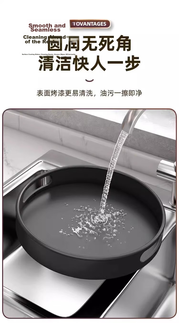 Eight Thousand Lines Rotating Spice Rack Kitchen Soy Sauce Vinegar Seasoning Bottle Storage Tray Rotatable Single-Layer Large Size 9
