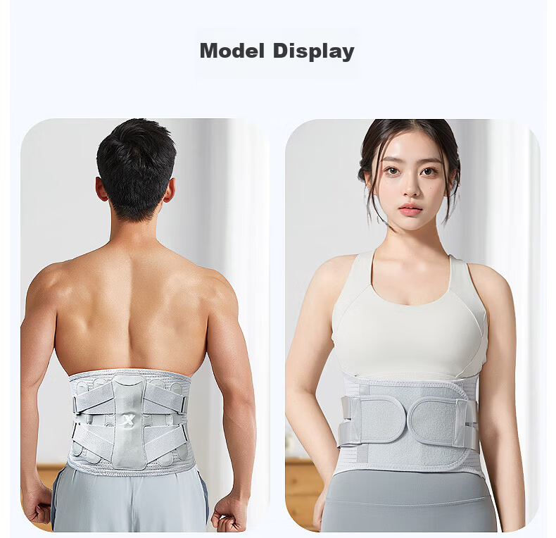 XTEP Lumbar Support Belt for Herniated Disc, Lumbar Muscle Strain, Medical Sports Use, Long Sitting Support Waist Brace for Men and Women 13